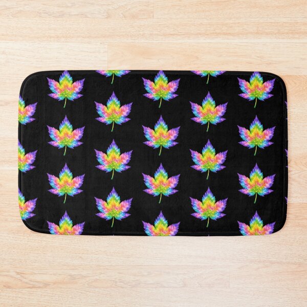 Item preview, Rainbow Tie-Dye Cannabis Leaf Art designed and sold by jgvisualarts.