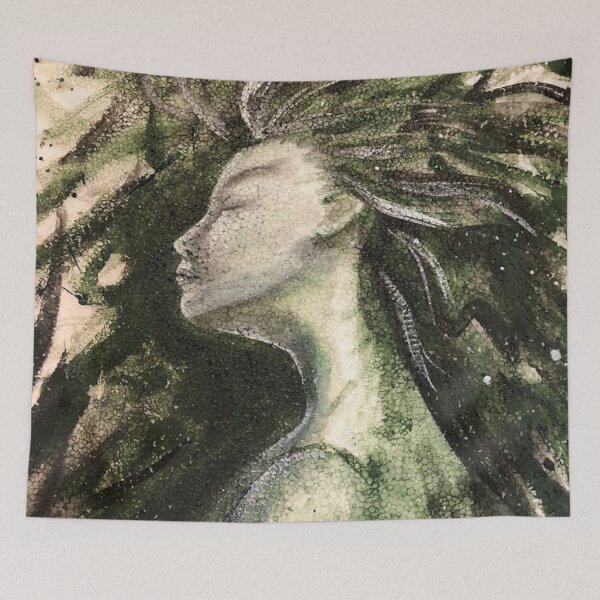 Item preview, Gaia, acrylic painting designed and sold by GiSilver.