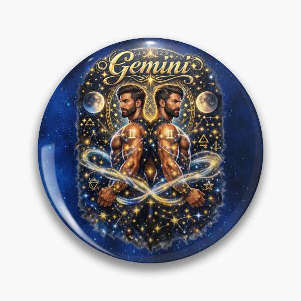 Item preview, Gemini – The Celestial Twins of Cosmic Duality designed and sold by MysticOzzy.