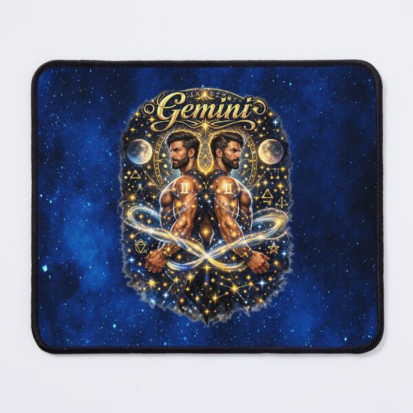 Item preview, Gemini – The Celestial Twins of Cosmic Duality designed and sold by MysticOzzy.