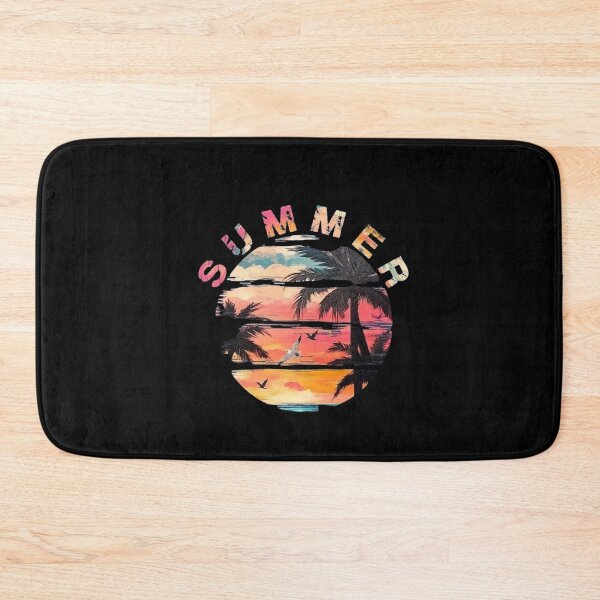 Item preview, Vintage Summer Beach Sunset - Retro Tropical Palm Trees designed and sold by Fateh-Kro ⭐⭐⭐⭐⭐.