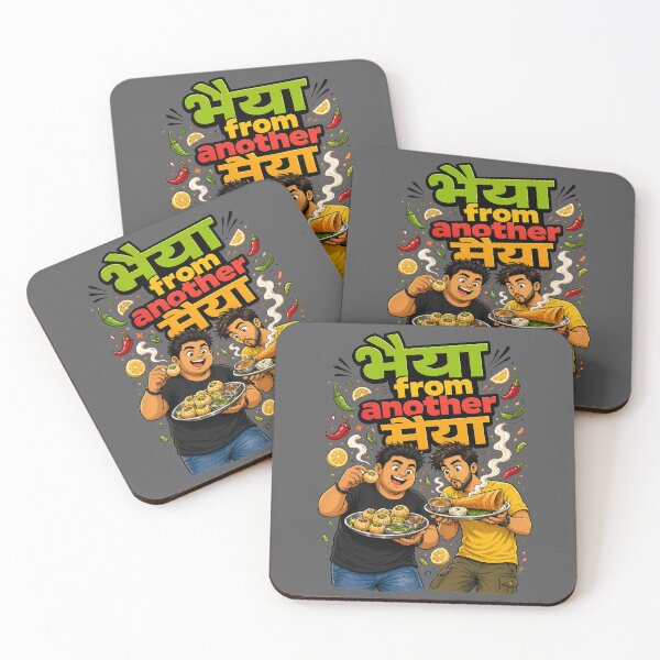 Item preview, Bhaiya from another Maiya - Street Food Lovers / Foodies | Quirky Hindi Theme Tshirt designed and sold by freezed-frames.