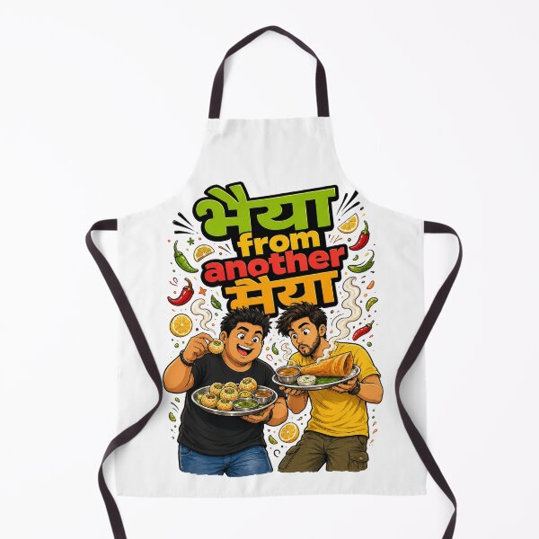 Item preview, Bhaiya from another Maiya - Street Food Lovers / Foodies | Quirky Hindi Theme Tshirt designed and sold by freezed-frames.