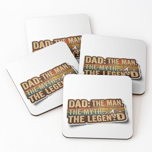 Item preview, Dad: The Man, The Myth, The Legend – Retro Vintage Mountain Sticker designed and sold by RetroSystemCo.