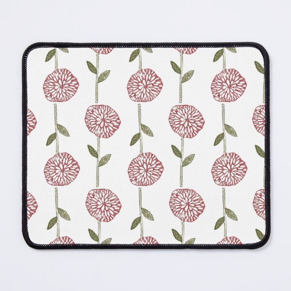 Item preview, Block print floral hand carved two-directional regular pattern designed and sold by Boy and Belugee.