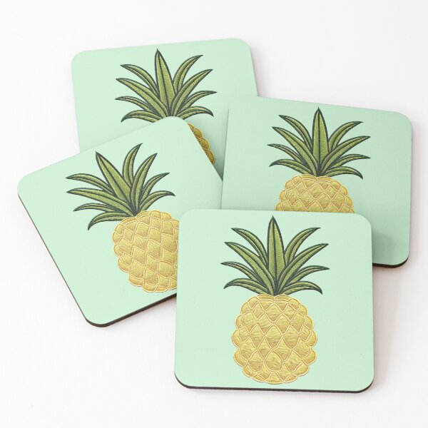 Item preview, Embroidered Pineapple Graphic designed and sold by AmbientArtCo.