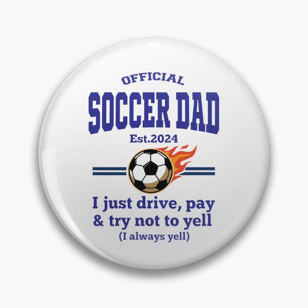 Item preview, Official Soccer Dad Est 2024 – Funny Football Dad Gift – I just Drive,Pay and Try Not Yell designed and sold by inkframe.
