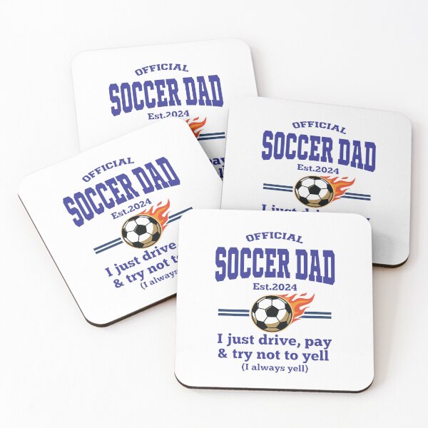 Item preview, Official Soccer Dad Est 2024 – Funny Football Dad Gift – I just Drive,Pay and Try Not Yell designed and sold by inkframe.