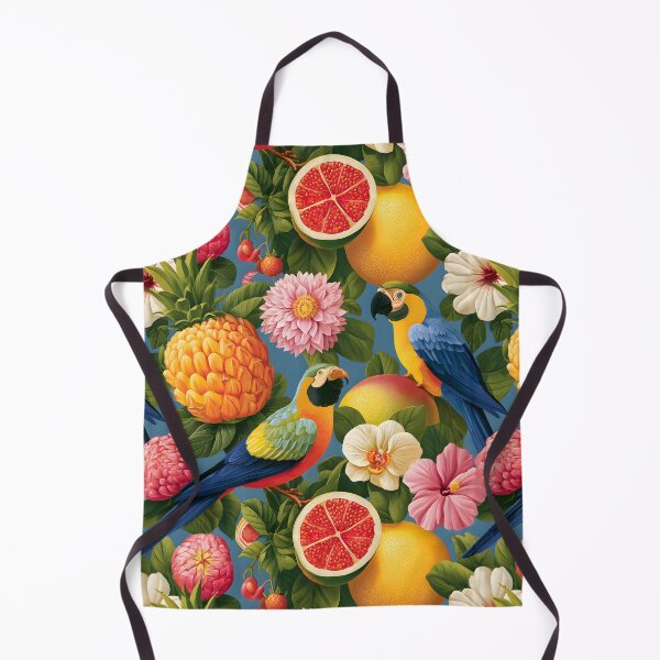 Item preview, Funny Parrors Tropical Fruita Floral Retro Pattern designed and sold by SecretDicer.