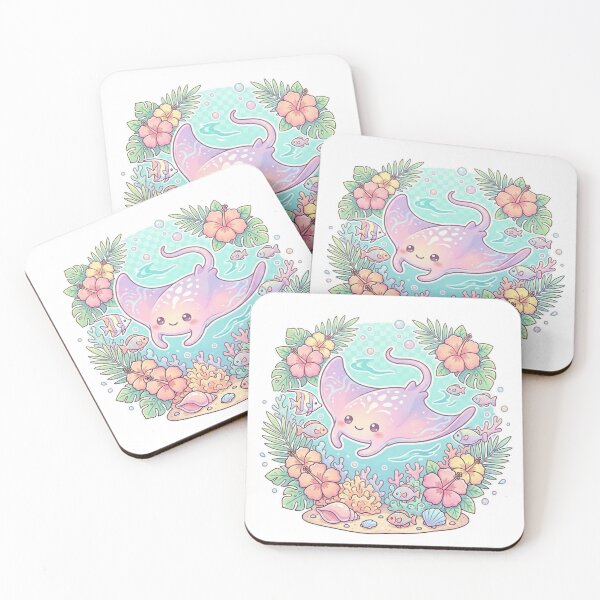 Item preview, Pastel Tropical Stingray Splash designed and sold by MyshopnameSell.