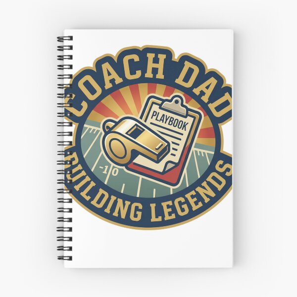 Item preview, Coach Dad: Building Legends – Retro Football Coaching Sticker designed and sold by RetroSystemCo.