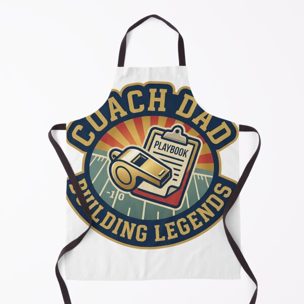 Item preview, Coach Dad: Building Legends – Retro Football Coaching Sticker designed and sold by RetroSystemCo.