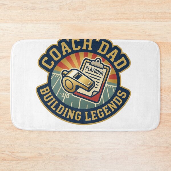 Item preview, Coach Dad: Building Legends – Retro Football Coaching Sticker designed and sold by RetroSystemCo.