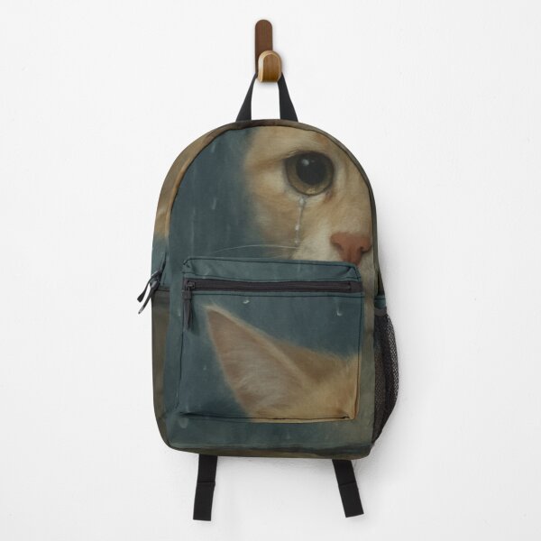 Item preview, Sad Rainy Cat Aesthetic | Emotional Kitty Art Print designed and sold by TrCraftySticks.