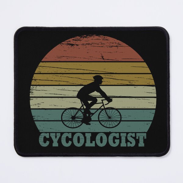 Item preview, Funny Cycling - Mountain Biking Puns - Retro Sunset Cycologist designed and sold by Alexaltay.