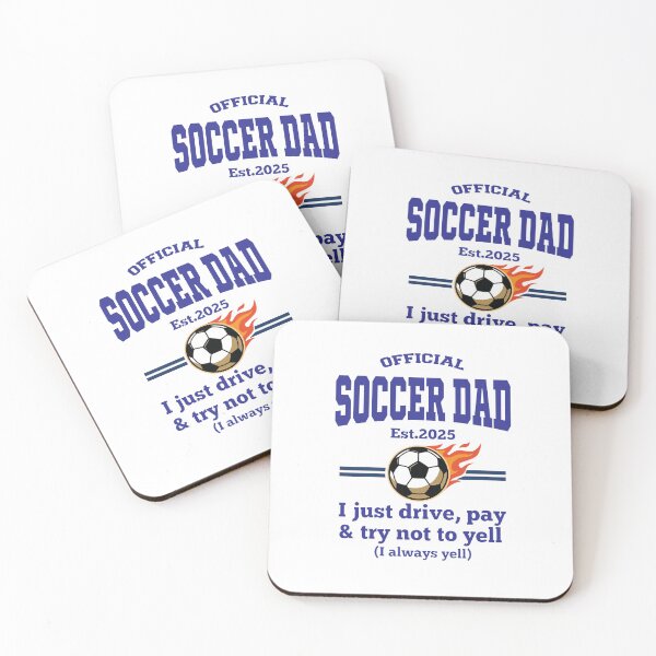 Item preview, Official Soccer Dad Est 2025 – Funny Football Dad Gift – I just Drive,Pay and Try Not Yell designed and sold by inkframe.