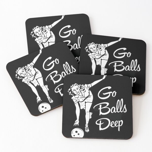 Item preview, Go Balls Deep Funny Bowling Humor Vintage Bowler designed and sold by Dujosufot.