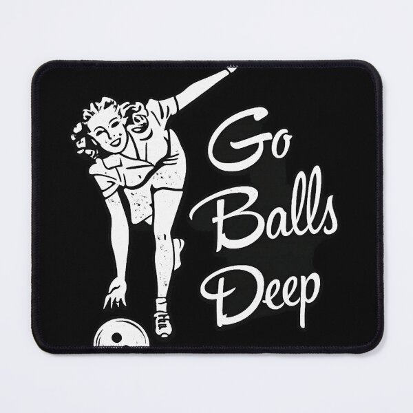 Item preview, Go Balls Deep Funny Bowling Humor Vintage Bowler designed and sold by Dujosufot.
