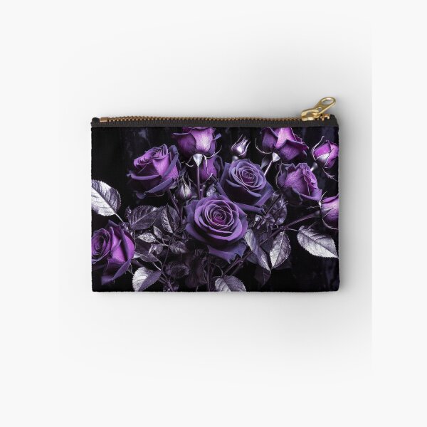 Item preview, Dramatic Deep Purple Rose Bouquet designed and sold by IntelliMindDesigns.