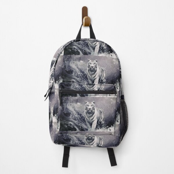 Item preview, Arctic Vortex Tiger | Monochrome Fantasy Wildlife Art designed and sold by TreatLLC.
