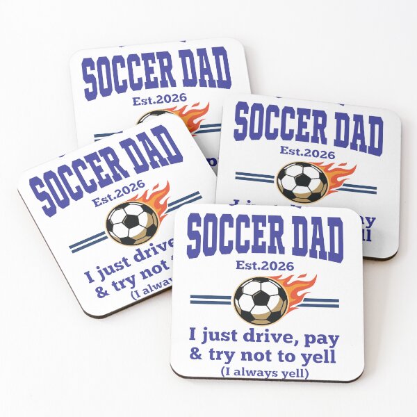 Item preview, Official Soccer Dad Est 2026 – Funny Football Dad Gift – I just Drive,Pay and Try Not Yell designed and sold by inkframe.