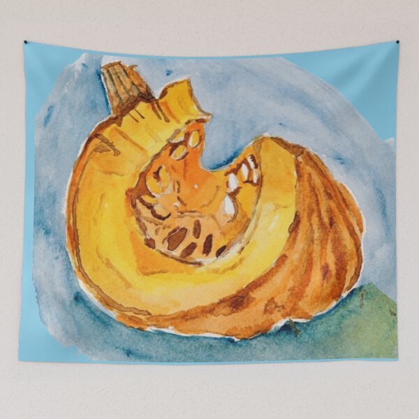 Item preview, Watercolor Pumpkin Slice designed and sold by JOANNASKAH.