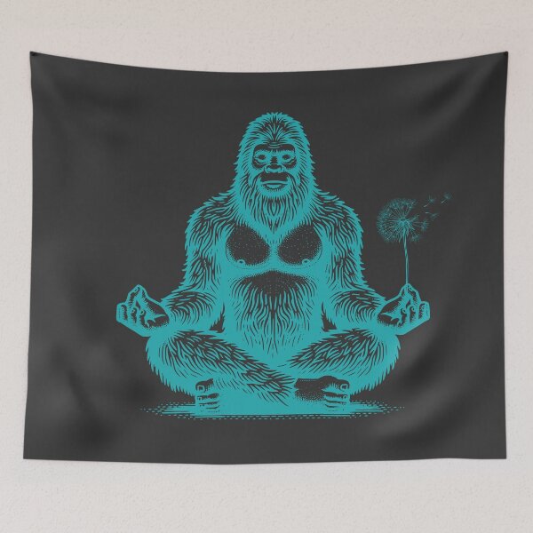 Item preview, Bigfoot Blowing Dandelion Funny Gift For Bigfoot Enthusiasts designed and sold by WearFine.