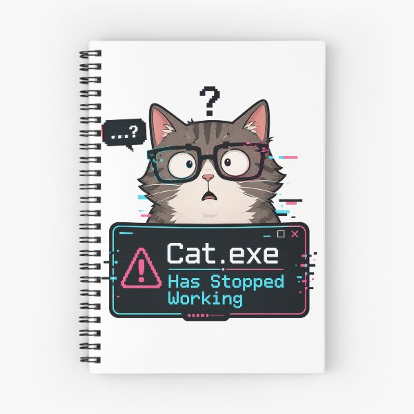 Item preview, Cat.exe Has Stopped Working Funny Cat Meme Design designed and sold by ArtsyExplorer.