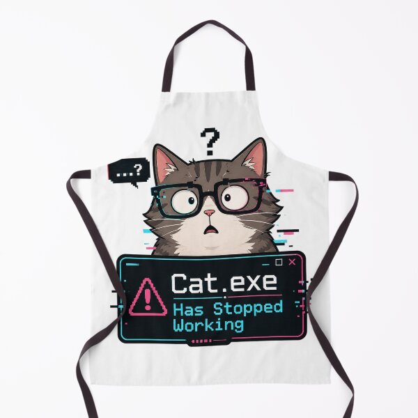 Item preview, Cat.exe Has Stopped Working Funny Cat Meme Design designed and sold by ArtsyExplorer.