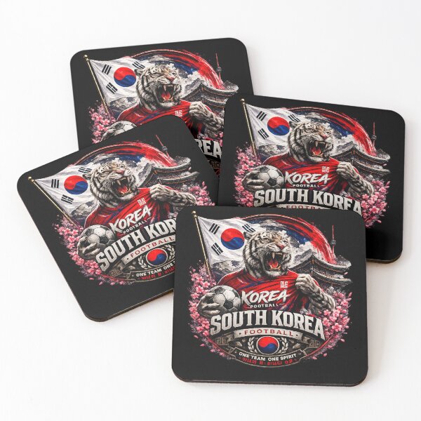 Item preview, South Korea Football Badge Logo – Hardcore Soccer Fan Design designed and sold by TKOprintdesigns.