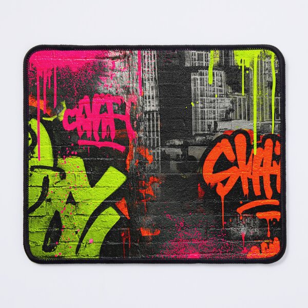 Item preview, Abstract pink and green spray-painted graffiti designed and sold by Pics'Elle Creations.