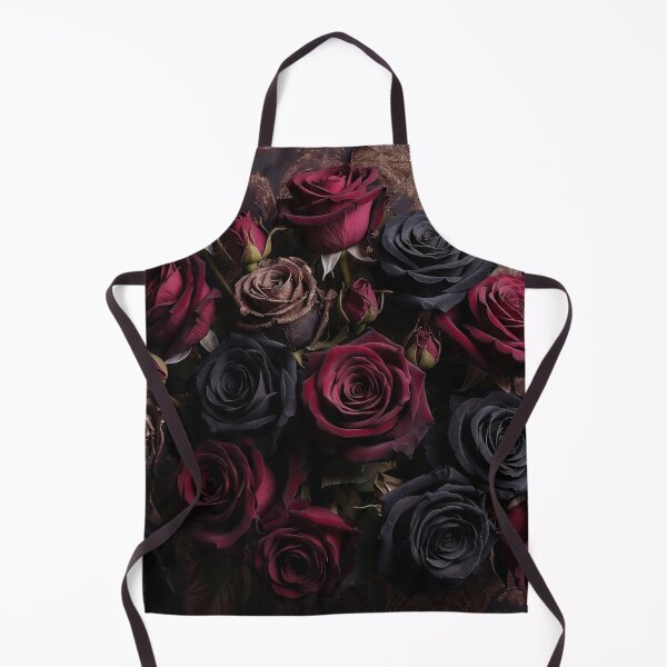 Item preview, Dark Burgundy and Black Rose Bouquet designed and sold by IntelliMindDesigns.