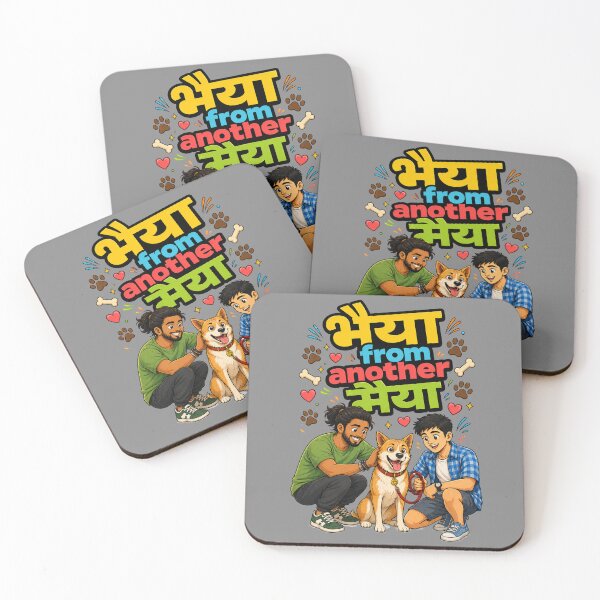 Item preview, Bhaiya from another Maiya - Pet Lovers / Dog Lovers | Quirky Hindi Theme Tshirt designed and sold by freezed-frames.