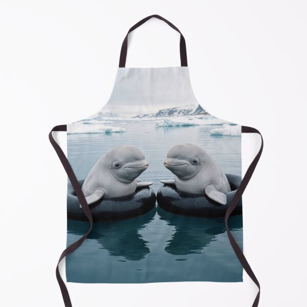 Item preview, Baby Beluga Whales in the Deep Blue Sea designed and sold by Tridentulus.