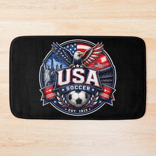 Item preview, USA Soccer Badge Logo – American Football Fan Design designed and sold by TKOprintdesigns.