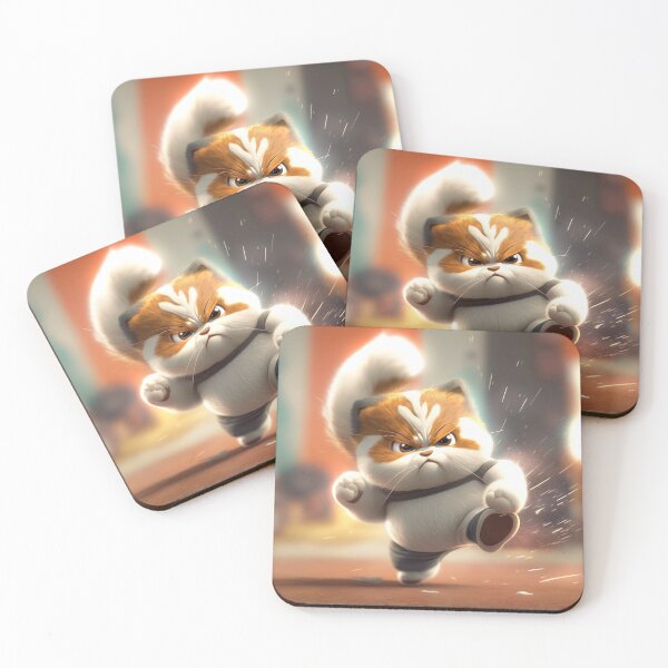 Item preview, KARATE Kitty - Kyokushin Cat - Cat HUMOR designed and sold by CleverCulture.