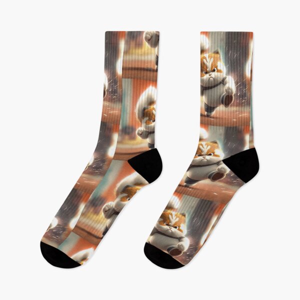 Item preview, KARATE Kitty - Kyokushin Cat - Cat HUMOR designed and sold by CleverCulture.