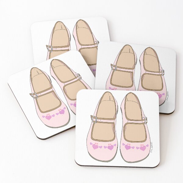 Item preview, Pink ballet flats designed and sold by arailustrada.
