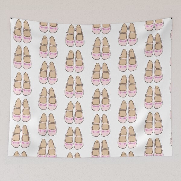 Item preview, Pink ballet flats designed and sold by arailustrada.