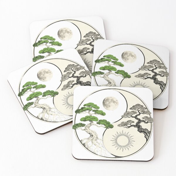 Item preview, Japanese Bonsai Tree Yin Yang Celestial Design designed and sold by ademstoree.