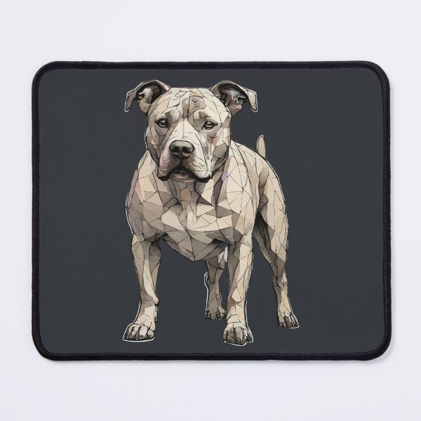 Item preview, Geometric Pitbull Art – Modern Pet Art designed and sold by Tklezardesigns.