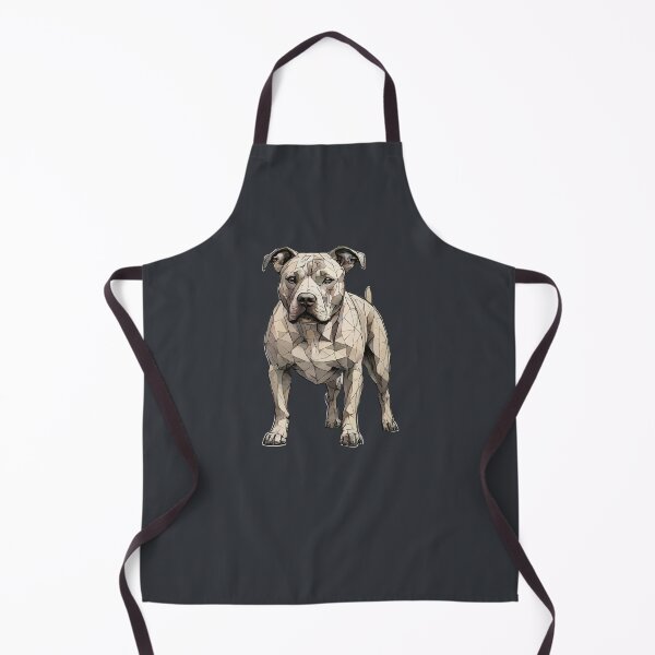 Item preview, Geometric Pitbull Art – Modern Pet Art designed and sold by Tklezardesigns.