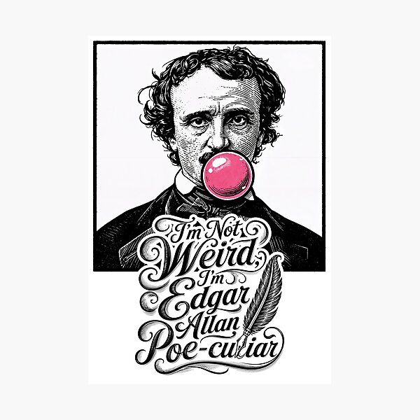 Item preview, Wall Art - Postcard - Edgar Allan Poe‑culiar Pop Art designed and sold by ForeverPrintsOK.
