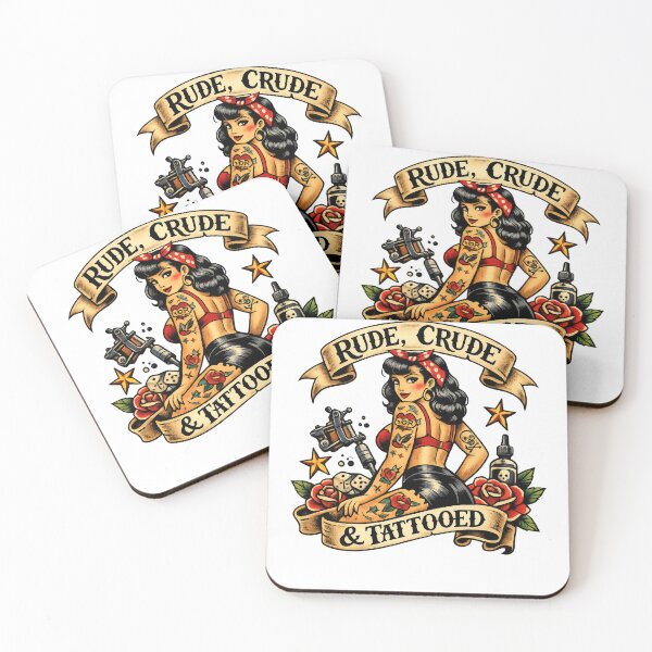 Item preview, Rude, Crude, and Tattooed!  designed and sold by CashCrow.
