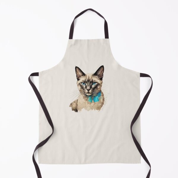 Item preview, Geometric Siamese Cat Art – Modern Pet Art designed and sold by Tklezardesigns.