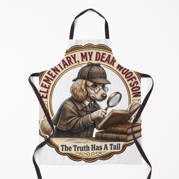 Item preview, Elementary My Dear Woofson Poodle Detective - The Truth Has A Tail Vintage Dog designed and sold by veloramode.
