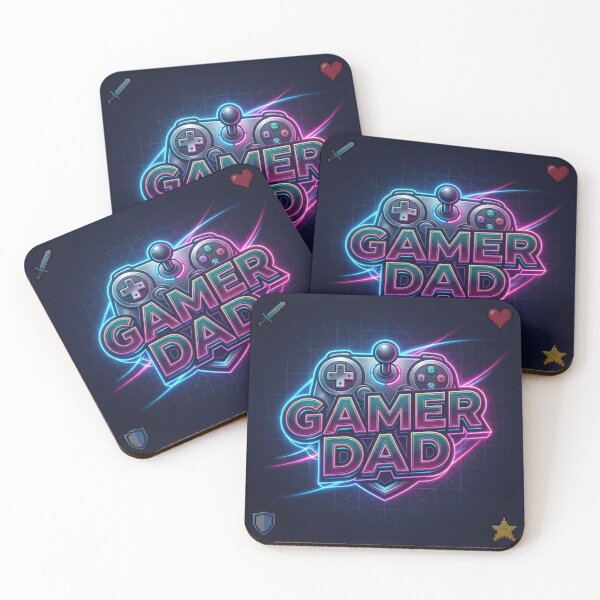 Item preview, Gamer Dad – Neon Retro Gaming Controller Father's Day Design designed and sold by RetroSystemCo.