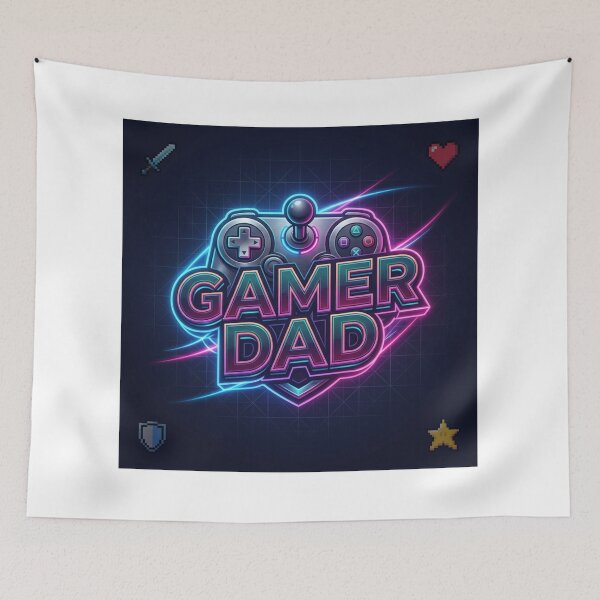 Item preview, Gamer Dad – Neon Retro Gaming Controller Father's Day Design designed and sold by RetroSystemCo.