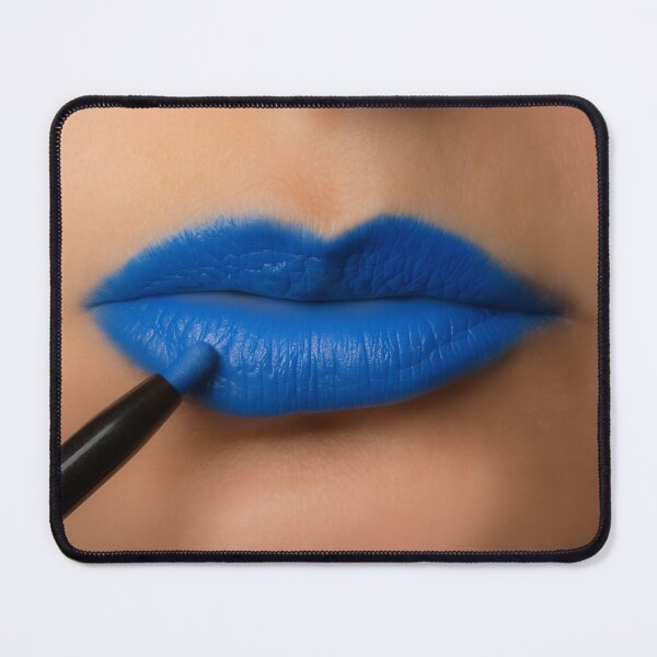 Item preview, Electric Blue Lips Makeup Art designed and sold by BlueMandarin.