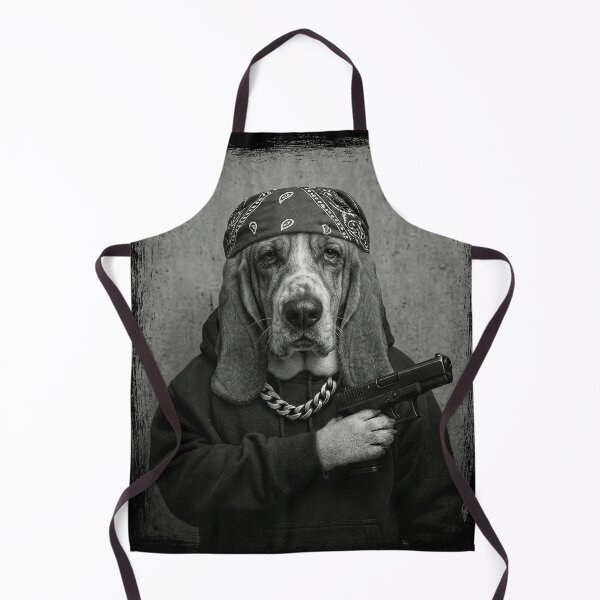 Item preview, Basset Hound Dog Bandana Hoodie Handgun designed and sold by d247.